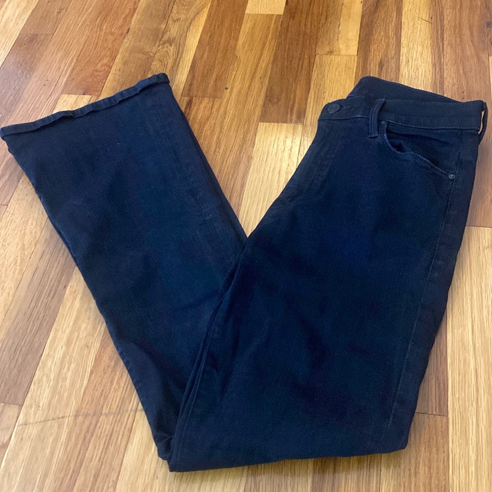 MOTHER Women's Black Flare Jeans - Wide Leg